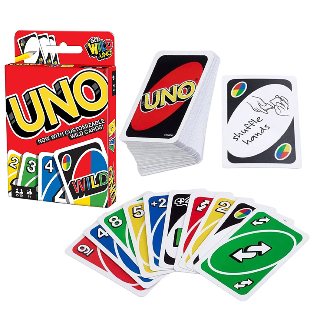 Jogo de Cartas UNO, Brinquedo para Crianças e Adultos, Jogo de