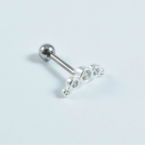 ♡ Piercing Cluster Cobrinha ♡ Prata 925