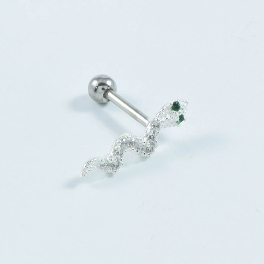 ♡ Piercing Cluster Cobrinha ♡ Prata 925