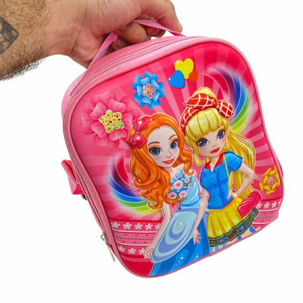 Lancheira Termica Infantil Escolar Princesa Forrada Bolsa