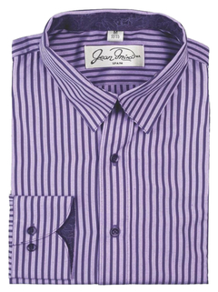 Camisa Slim fit Rayas Morada