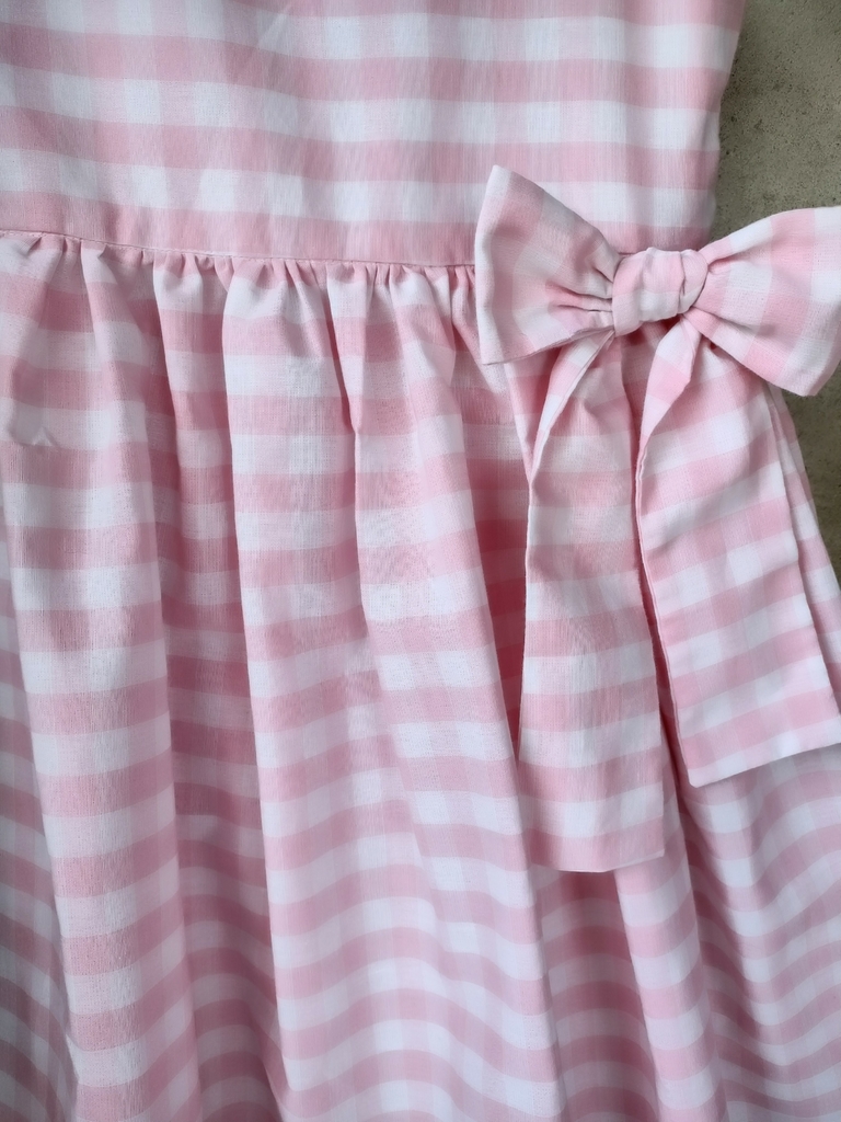 Vestido da Barbie infantil oficial filme rosa xadrez Tam 04 ao 12