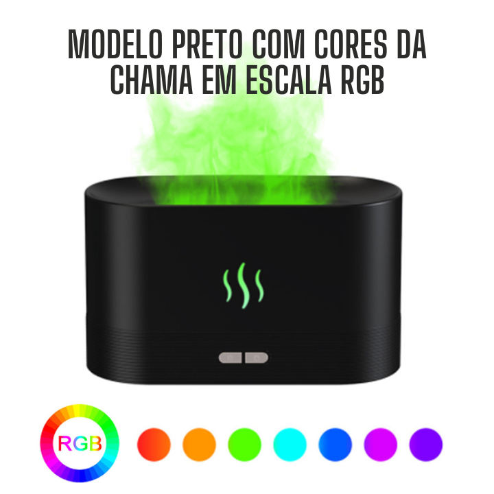 1pc, Humidificador De Chama De Simulação, Difusor De Aromaterapia