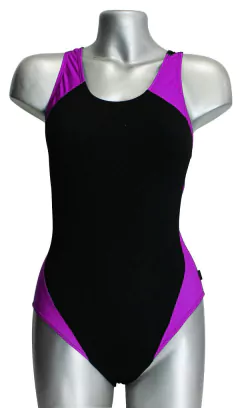 Image of Traje de baño niña, modelo Sprint 137, corte clásico en tela Anticlor