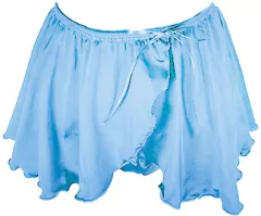 Falda niña para danza, cruzada en Nylon Spandex, largo 2.5 - online store
