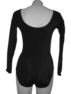 Leotardo 2000 manga larga para niñas o damas, frente y espalda cuello "U" - buy online