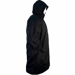 Parka de natación hombre o mujer, Unisex con forro Polar, Con Cierre, color negro