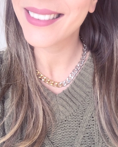 Colar Luise Corrente Dourado e Prata - comprar online