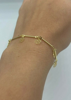 Pulseira Rosa 21 cm