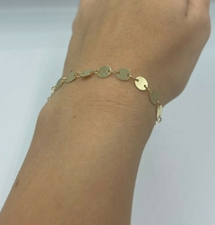 Pulseira Lauren Medalinhas 21 cm