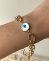 Pulseira Renata Corrente Dourado Olho Grego