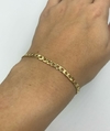 Pulseira Rose Elos Figaro Dourada