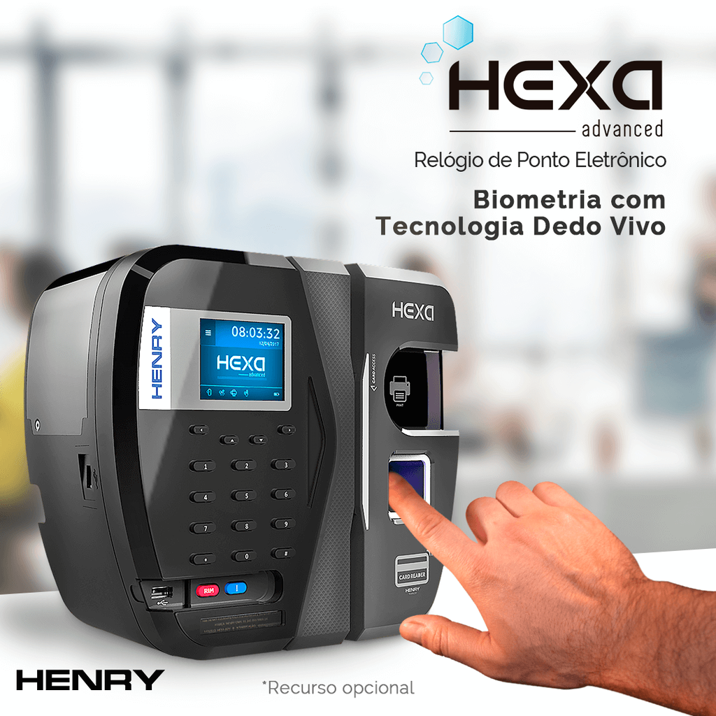 RelÓgio De Ponto EletrÔnico Henry Hexa Advanced Homologado Inmetro 5060