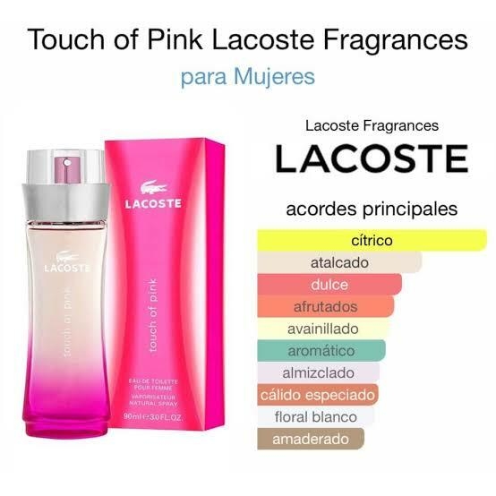 Embutido Londres cuscús Lacoste Touch of Pink EDT 90ml