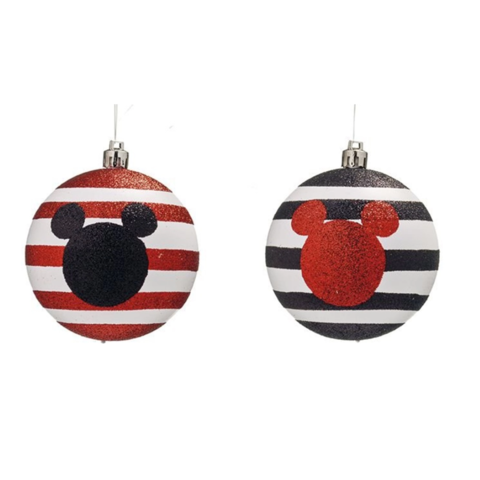 Bola de Natal Vermelha e Dourada - Mi Casa Decore Bola de Natal Vermelha e Dourada - Mi Casa Decore