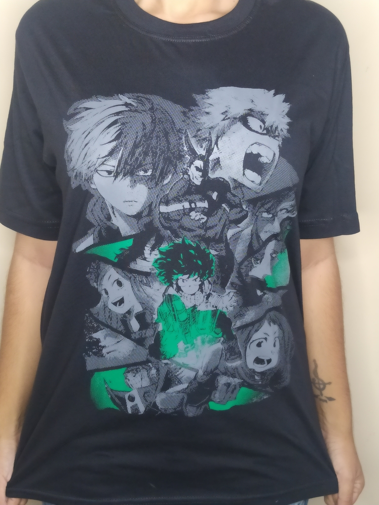 Camisa Camiseta Boku no Hero Academia -Personagens