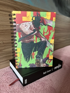 Caderno Argolado Chainsaw Man Denji - 80 Folhas