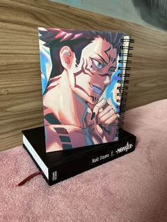 Caderno Argolado Jujutsu Kaisen Itadori e Sukuna - 80 Folhas - comprar online