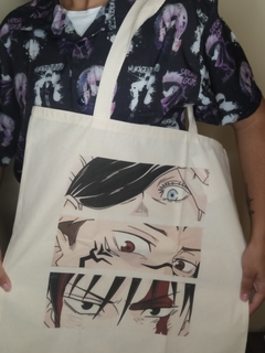 Ecobag Jujutsu Kaisen Ecológica 100% Algodão - 45x45 cm