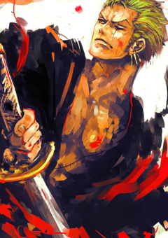 Placa Decorativa MDF One Piece Zoro