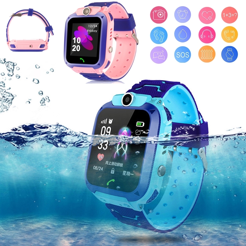 Reloj inteligente para niños, Smartwatch Kids Q12, tarjeta SIM, ubicación  GPS anti-pérdida