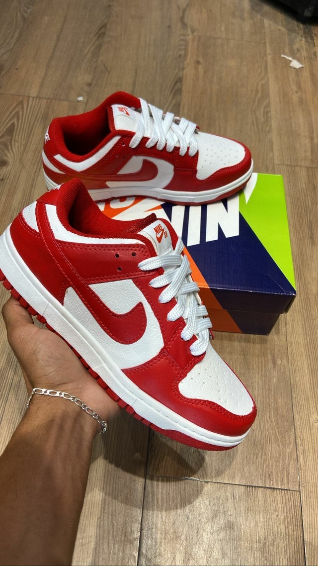 Nike Sb Dunk Low Pro Vermelho Branco About Cloths