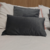 Kit de peseira queen e almofadas cinza escuro - comprar online