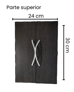 Casa De Muñecas Modelo Valija En Mdf 3mm Laminado En Color - Laser Team