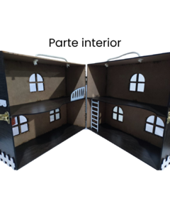 Imagen de Casa De Muñecas Modelo Valija En Mdf 3mm Laminado En Color