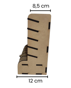 Organizador Maquillaje Chico Con Cajón En Mdf Crudo 5.5mm - Laser Team