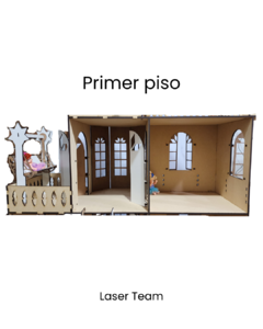 Casa De Muñecas Modelo Torre De 1,15 Mts Mdf 5,5mm En Color - tienda online