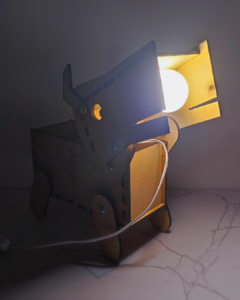 Velador Articulado Forma Perro En Mdf Crudo De 5.5mm - tienda online