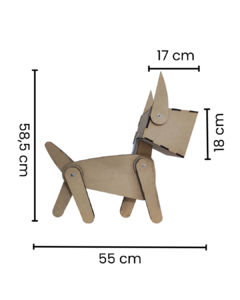 Velador Articulado Forma Gato En Mdf Crudo De 5.5mm - comprar online