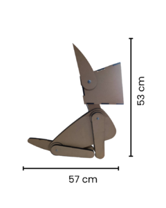 Velador Articulado Forma Gato En Mdf Crudo De 5.5mm en internet
