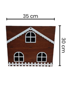 Casa De Muñecas Modelo Valija En Mdf 3mm Laminado En Color - comprar online