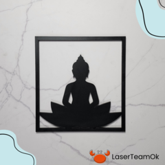 Cuadro Meditación / Figura Loto Yoga En Mdf De 5.5 Mm - Laser Team