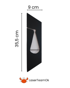 Cuadro Tríptico Balanza De Justicia En Mdf De 5.5 Mm - comprar online