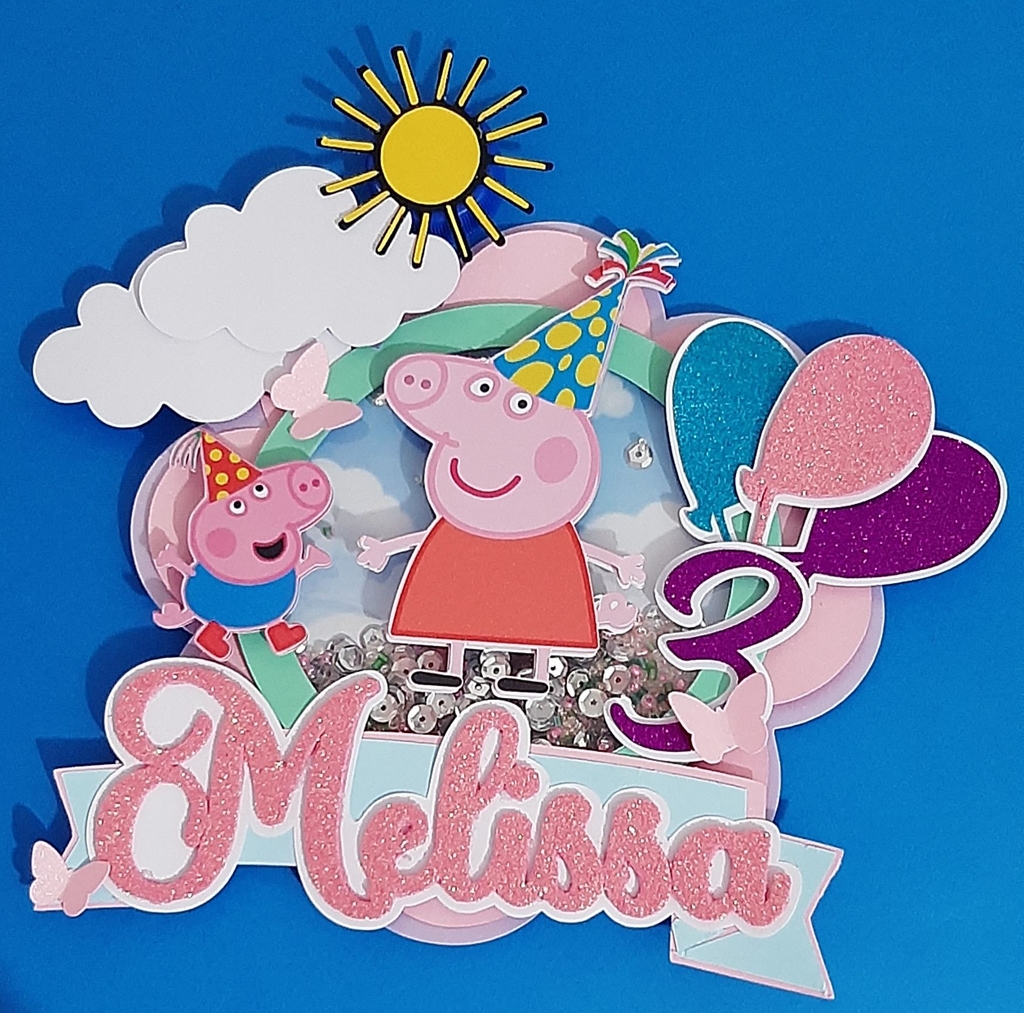 Topper de bolo Peppa Pig