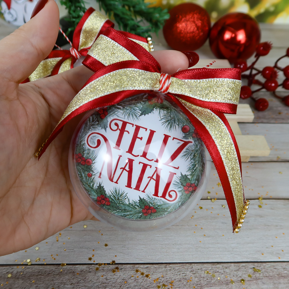 Porta Bis Duplo Personalizado De Natal 10 Unidades