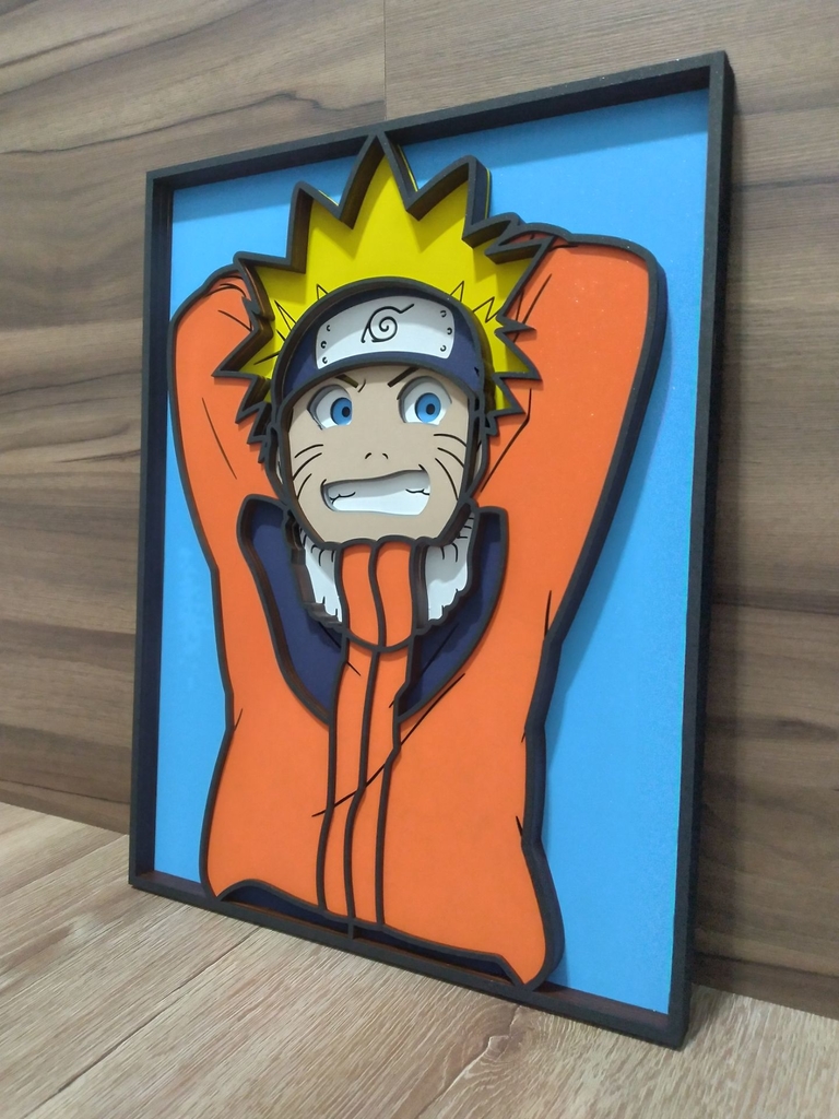 Quadros Decorativos Naruto: Arte Inspirada nos Personagens Ninja - Conjunto  de 4 Unidades 21cm x 31cm