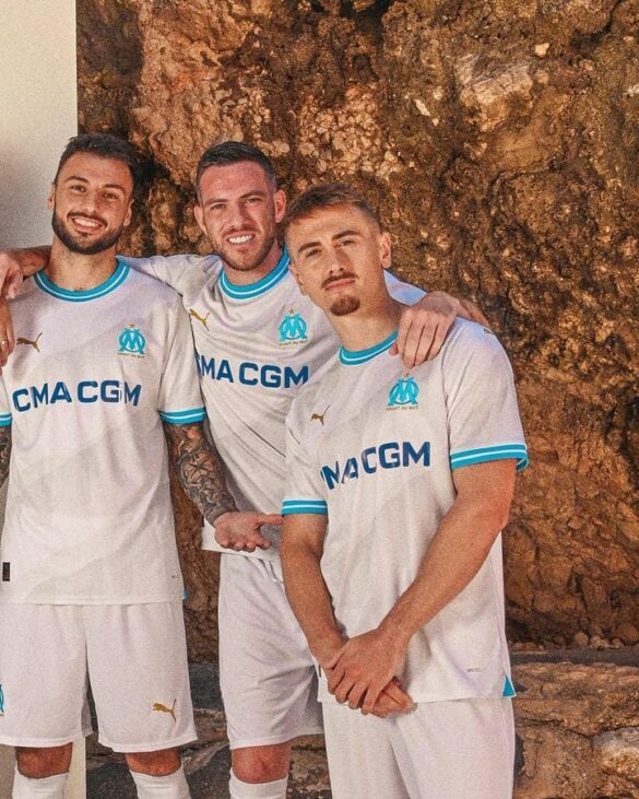 Camisa Olympique de Marseille I 2022/23 Jogador - Branco