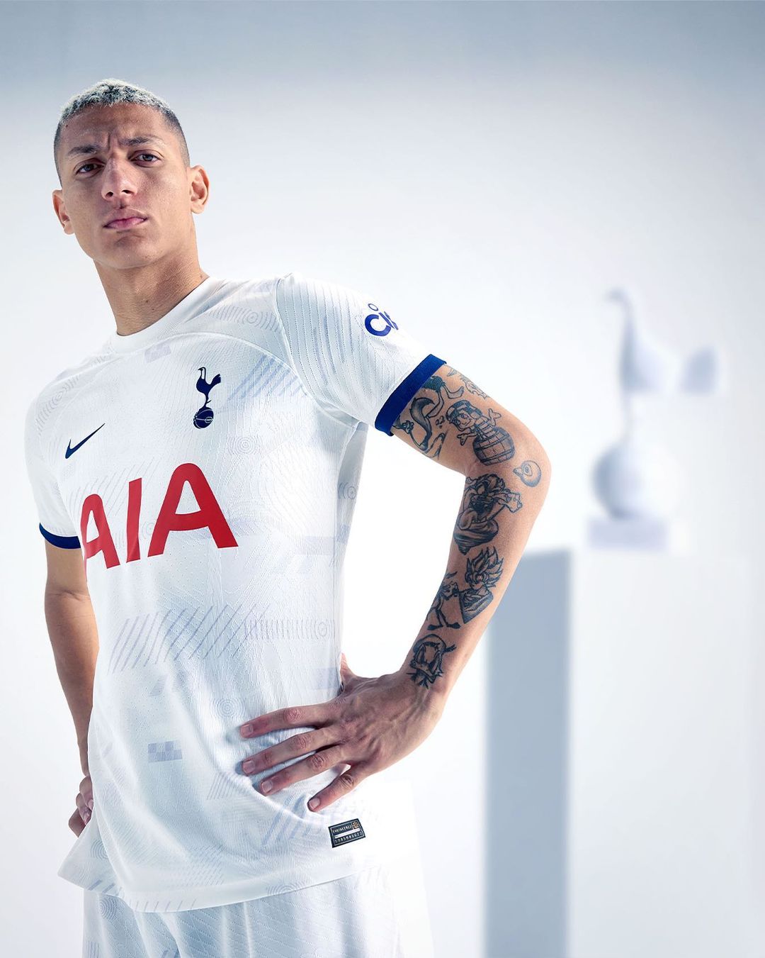 Camisa Tottenham Titular 2023/2024 Jogador Masculina - Branca