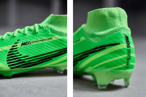 Explore o máximo da velocidade e estilo com a Chuteira Nike Zoom Mercurial Superfly 9 Dream Speed 008, uma edição especial em verde, azul e preto. Inspirada na resiliência de CR7, esta chuteira é mais do que um acessório de futebol, é uma declaração de confiança e atitude vencedora. Acelere seu jogo com inovação e design exclusivo