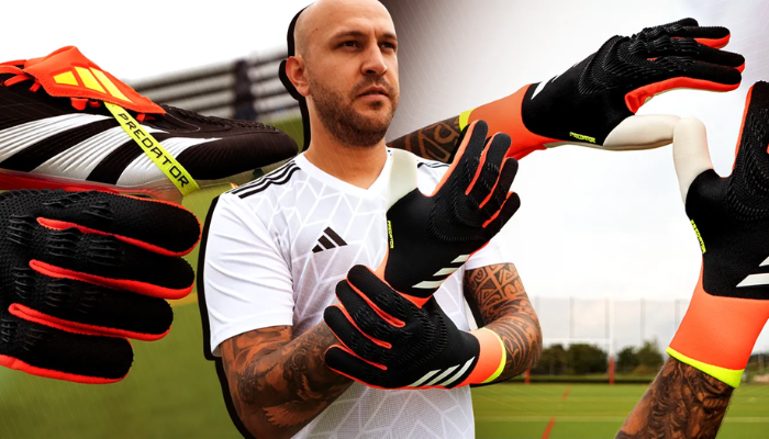 Seja dono da área com as Luvas de Goleiro Predator Pro Solar Energy da Adidas! Confeccionadas com material macio e tecnologia para total liberdade de movimento, elas possuem corte negativo para ajuste firme e tecnologia High Definition Grip para pegada precisa. A palma URG 2.0 oferece excelente aderência e amortecimento. Encontre o seu par na Tevo Sports!