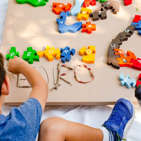 Quebra-Cabeça Infantil Com Alfabeto E Números Cavalo