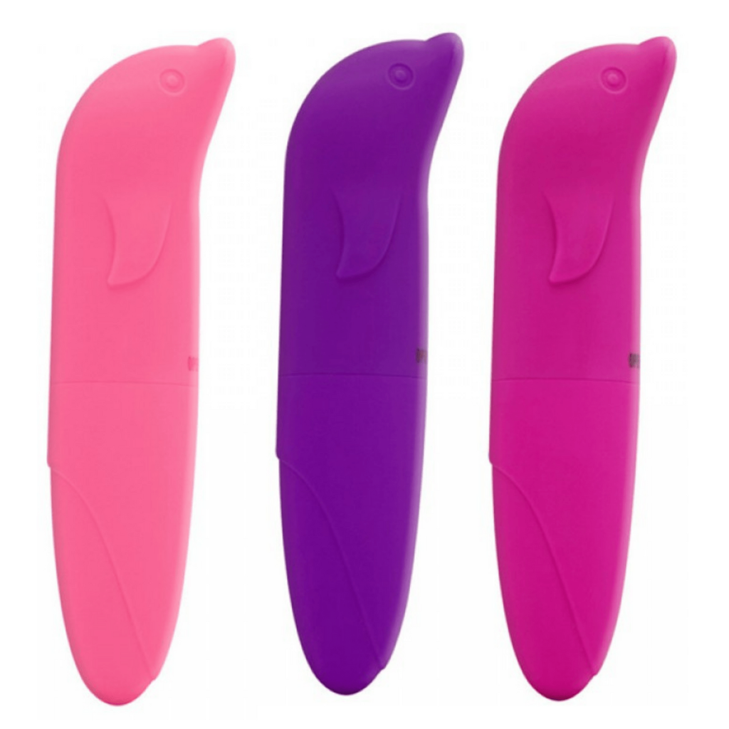 Vibrador Ponto G Com Formato Golfinho Aveludado Importação