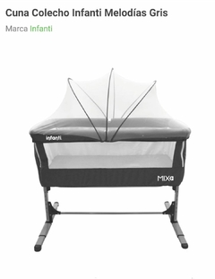 Cuna Colecho Infanti Melodías Gris