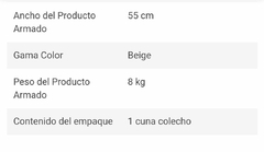 Cuna Corral 2 en 1 Prinsel Baby Colecho Beige - comprar en línea