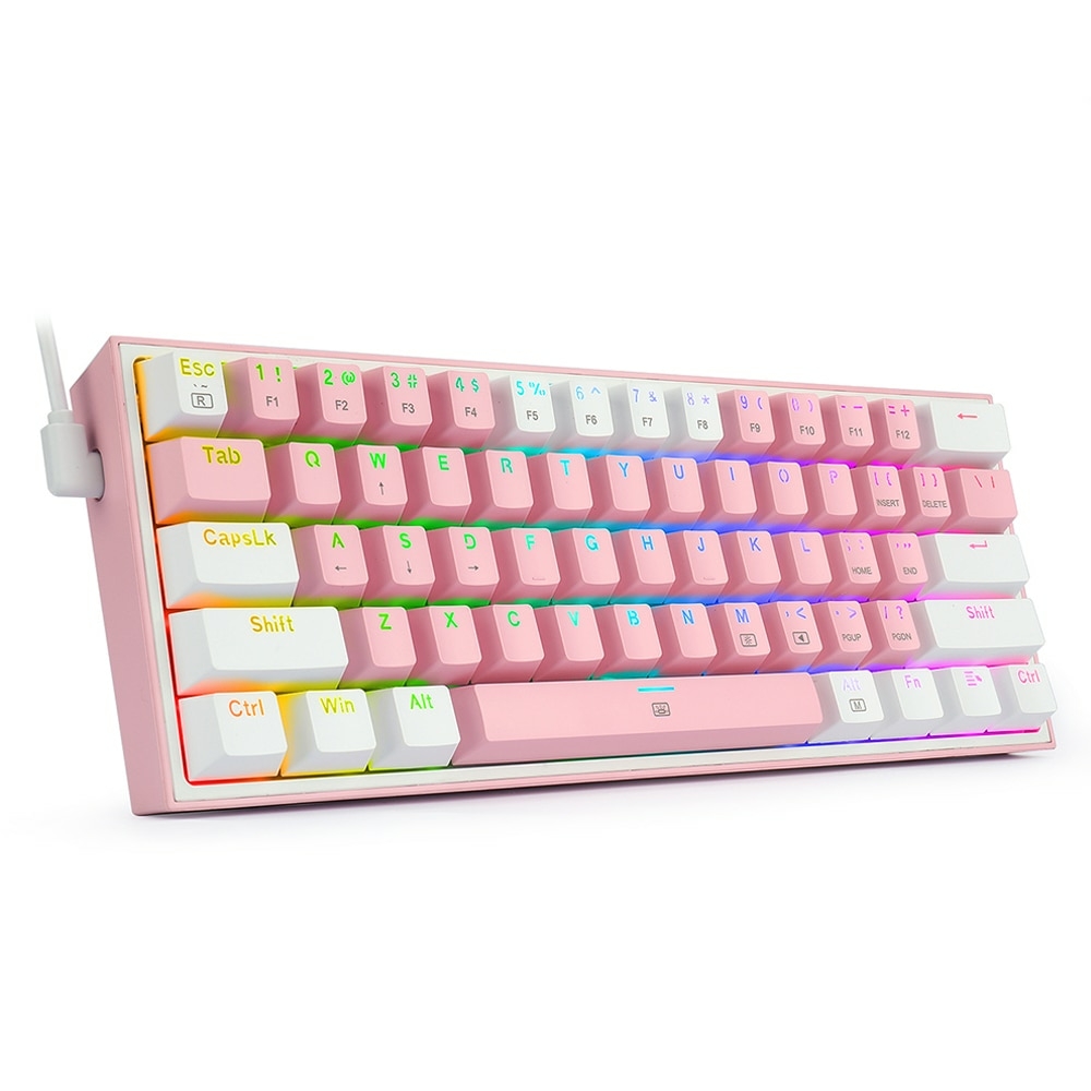 ciciglow Teclado mecânico para jogos com fio, 67 teclas RGB