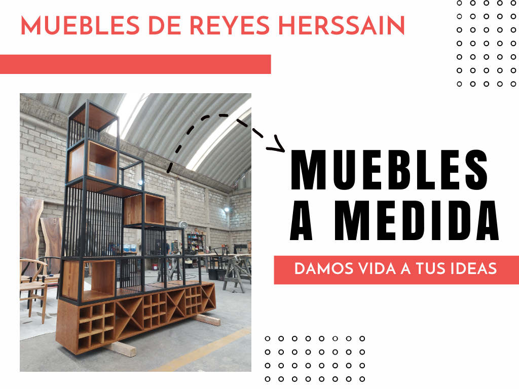 muebles a medida en metal y madera natural
